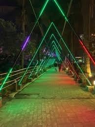 Night view of Lake Garden