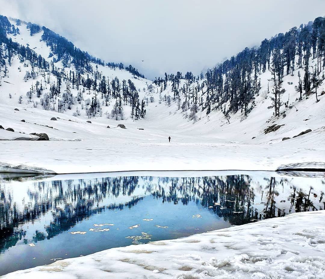 The winter season of Kareri Lake