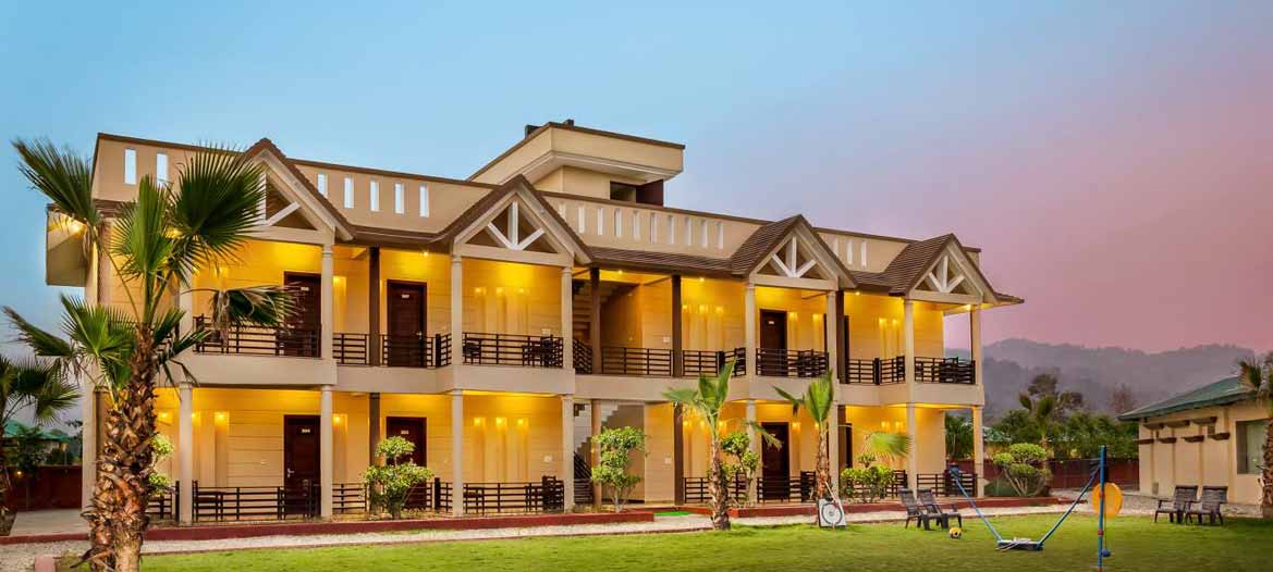 Front view of Gajraj Trails Resort