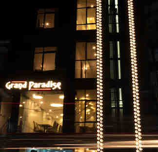 Front view of Grand Paradise