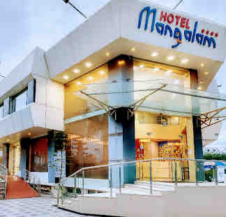 Front view of Hotel Mangalam