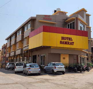 Front view of Hotel Samrat