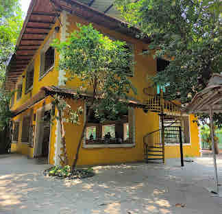 Front view of Pinewood Resort Karjat