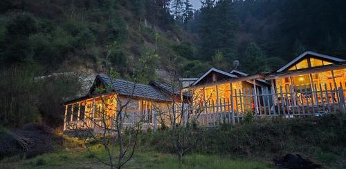 Night Front View of Happy Returns Home