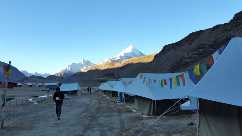 Outside view of Tenzin Camp Chandartaal