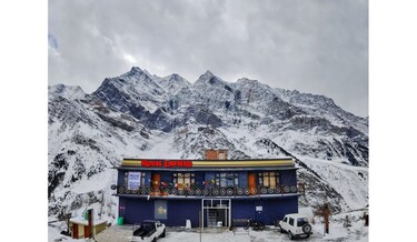 Snow view of Grease Moto Club Khangsar