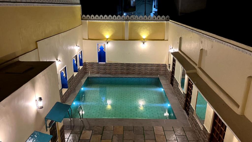 Swimming pool area of Ushaan Haveli Udaipur